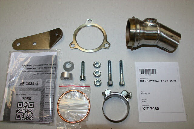 IXIL イクシル スリップオン マフラー XOVS ブラックHTペイント 393 mm 2.1 kg 1本 ER-6