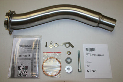 IXIL イクシル スリップオン マフラー XOVS ブラックHTペイント 393 mm 2.1 kg 1本 Z750S/R ZR750L