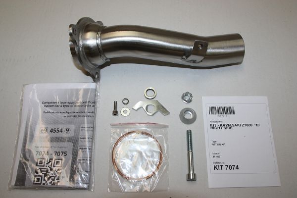 IXIL イクシル スリップオン 左右2本出し マフラー VTI チタニウム 393 mm 1.5 kg 2本 Z1000