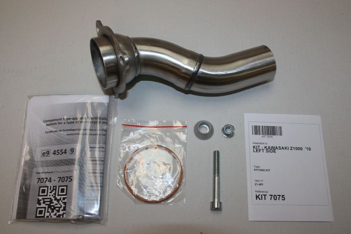 IXIL イクシル スリップオン 左右2本出し マフラー XOVS ブラックHTペイント 393 mm 2.1 kg 2本 Z1000