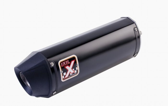 IXIL イクシル スリップオン マフラー XOVS ブラックHTペイント 393 mm 2.1 kg 1本 H2