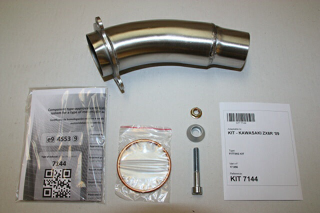 IXIL Ixil Slip-on Muffler XOVS Black HT Paint 393 mm 2.1 kg 1 pc. ZX-6R