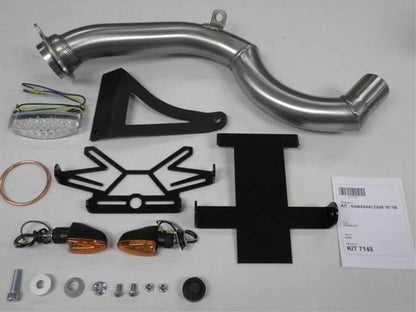 IXIL イクシル スリップオン マフラー XOVC ブラックHTペイント 393 mm 2.1 kg 1本 ZX-6R