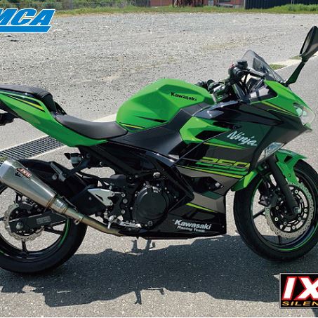 IXIL イクシル スリップオン マフラー RC1 マットポリッシュ 344 mm 1.6 kg 1本 NINJA 250