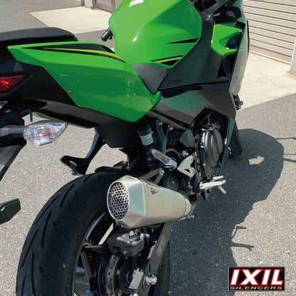 IXIL イクシル スリップオン マフラー RC1 マットポリッシュ 344 mm 1.6 kg 1本 NINJA 250