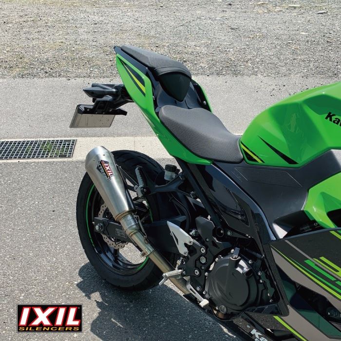 IXIL イクシル スリップオン マフラー RC1 マットポリッシュ 344 mm 1.6 kg 1本 NINJA 250