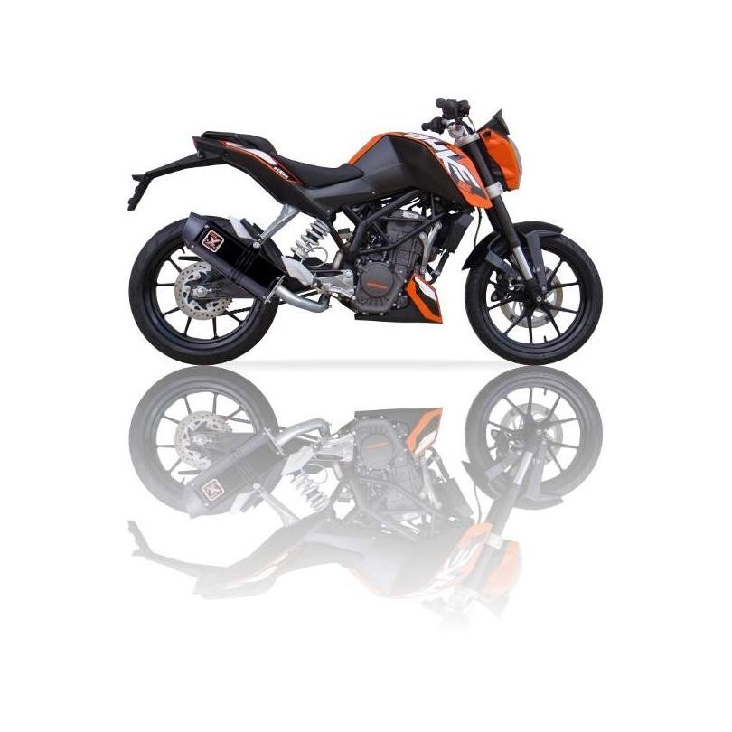 IXIL イクシル スリップオン マフラー XOVS ブラックHTペイント 393 mm 2.1 kg 1本 DUKE 125/DUKE 200