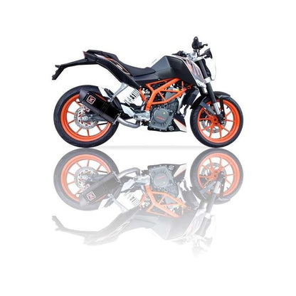 IXIL イクシル スリップオン マフラー XOVS ブラックHTペイント 393 mm 2.1 kg 1本 DUKE 390