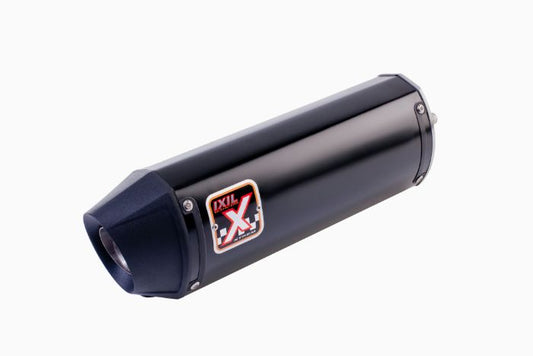 IXIL イクシル スリップオン マフラー XOVS ブラックHTペイント 393 mm 2.1 kg 1本 DUKE 125/RC 125-200-390