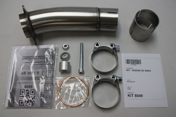 IXIL イクシル スリップオン マフラー XOVC ブラックHTペイント 393 mm 2.1 kg 1本 SV650/SV650S