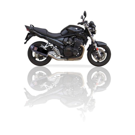 IXIL イクシル スリップオン マフラー XOVS ブラックHTペイント 393 mm 2.1 kg 1本 GSF650N/S BANDIT/GSF1200N BANDIT