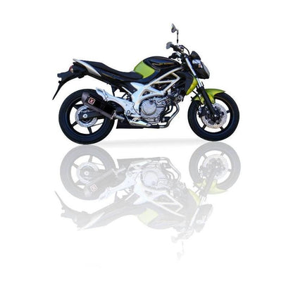 IXIL イクシル スリップオン マフラー XOVS ブラックHTペイント 393 mm 2.1 kg 1本 SFV650 GLADIUS