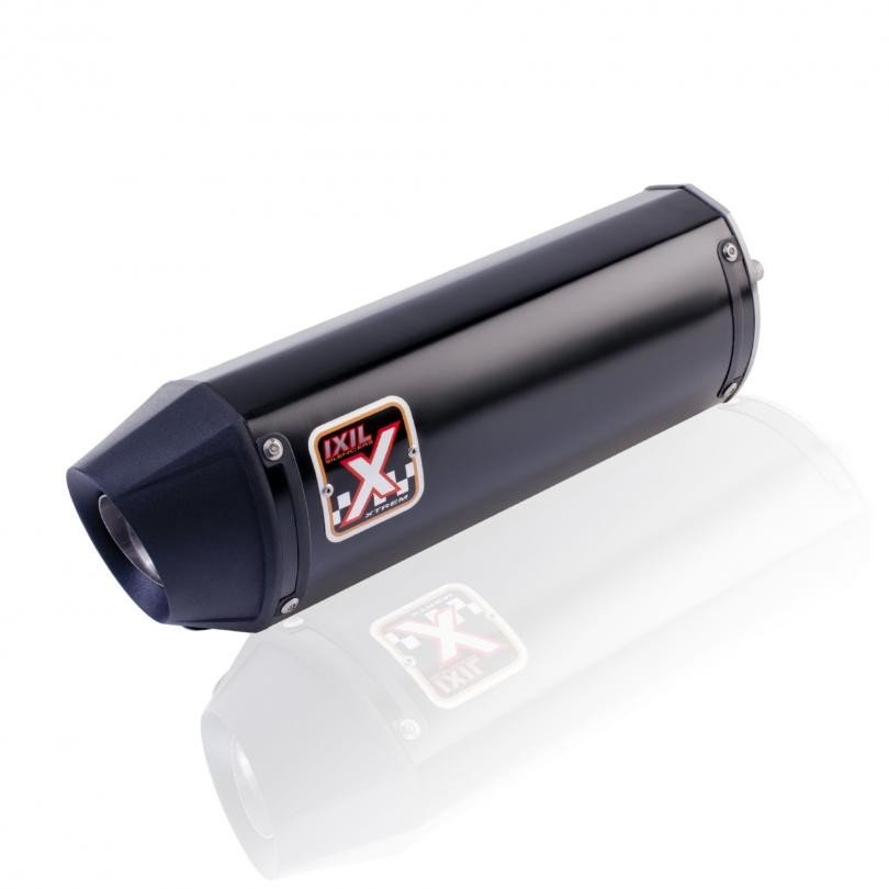 IXIL イクシル スリップオン マフラー XOVS ブラックHTペイント 393 mm 2.1 kg 1本 V-STROM650