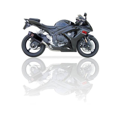 IXIL イクシル スリップオン マフラー XOVS ブラックHTペイント 393 mm 2.1 kg 1本 GSX600R/GSX750R