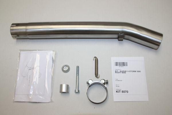 IXIL Ixil Slip-on Exhaust System Twin silencers VTI Titanium 393 mm 1.5 kg per silencer DL1000 V-STROM
