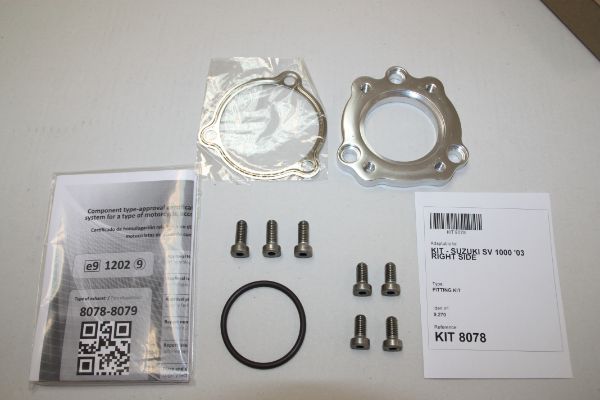 IXIL イクシル スリップオン 左右2本出し マフラー VTI チタニウム 393 mm 1.5 kg 2本 SV1000S/N