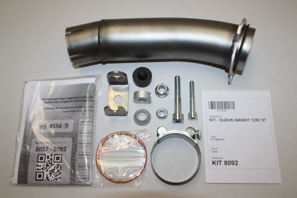 IXIL Ikasil Slip-on Muffler VTI Titanium 393 mm 1.5 kg 1 pc GSF1250N BANDIT GSX1250N
