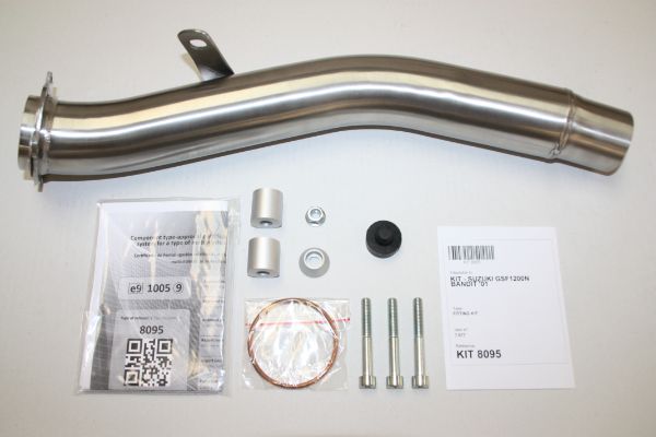 IXIL IXIL Slip-On Muffler VTI Titanium 393 mm 1.5 kg 1 pc GSF1200N BANDIT