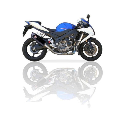 IXIL イクシル スリップオン マフラー XOVS ブラックHTペイント 393 mm 2.1 kg 1本 GSX1000R