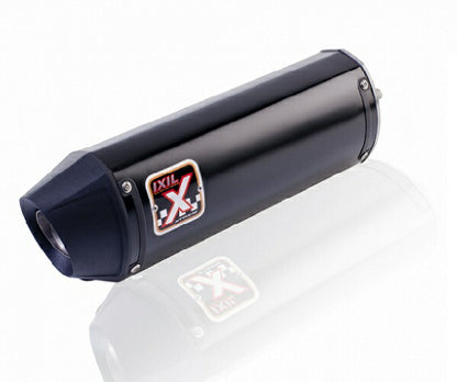 IXIL イクシル スリップオン 左右2本出し マフラー XOVS ブラックHTペイント 413 mm 3 kg 2本 STREET TRIPLE 675