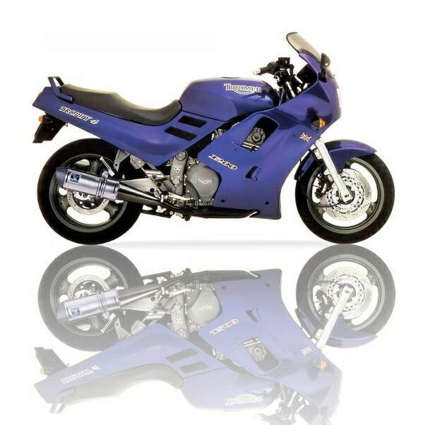 IXIL イクシル スリップオン 左右2本出し マフラー SOVE マットポリッシュ 493 mm 3 kg 2本 TRIDENT 750/900. SPRINT/TROPHY/DAYTONA T357