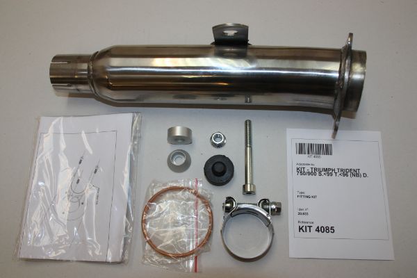 IXIL イクシル スリップオン 左右2本出し マフラー VTI チタニウム 393 mm 1.5 kg 2本 TRIDENT 750/900. SPRINT/TROPHY/DAYTONA T357