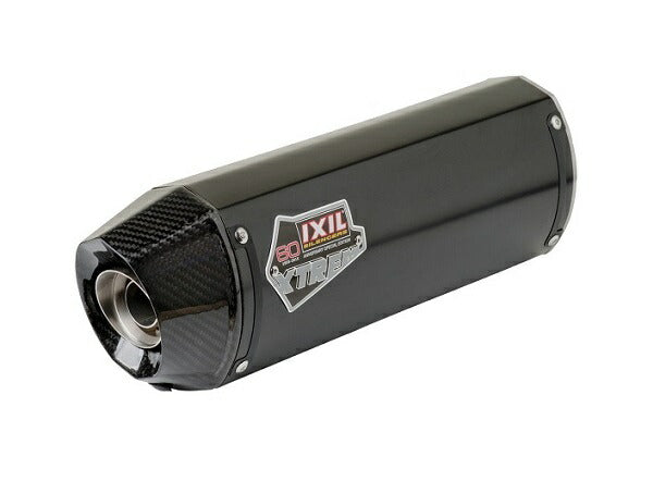 IXIL イクシル スリップオン 左右2本出し マフラー XOVC ブラックHTペイント 413 mm 2.1 kg 2本 ST1050 SPEED TRIPLE