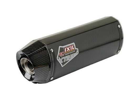 IXIL イクシル スリップオン 左右2本出し マフラー XOVC ブラックHTペイント 413 mm 2.1 kg 2本 ST1050 SPEED TRIPLE