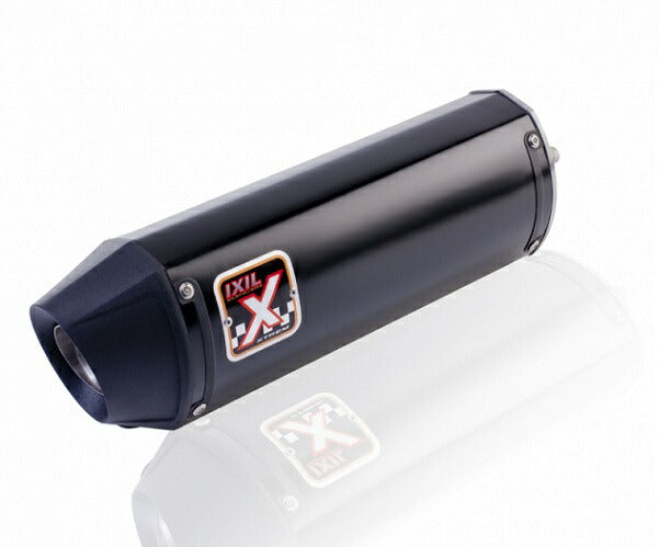 IXIL イクシル スリップオン 左右2本出し マフラー XOVS ブラックHTペイント 413 mm 3 kg 2本 ST1050 SPEED TRIPLE
