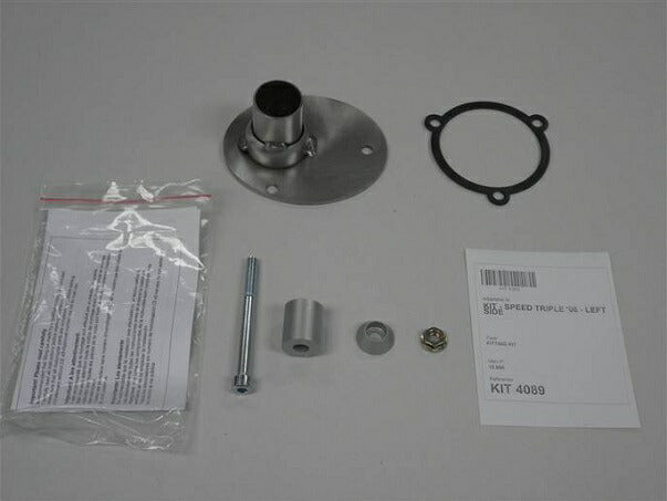 IXIL イクシル スリップオン 左右2本出し マフラー XOVS ブラックHTペイント 413 mm 3 kg 2本 ST1050 SPEED TRIPLE