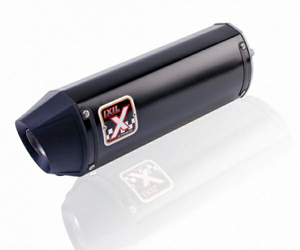 IXIL イクシル スリップオン 左右2本出し マフラー XOVS ブラックHTペイント 413 mm 3 kg 2本 ST1050 SPEED TRIPLE
