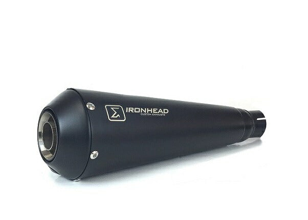 IRONHEAD Slip-on Muffler OVC11SSB Matte Black 220 mm 1.2 kg 1 pc. BONNEVILLE T120