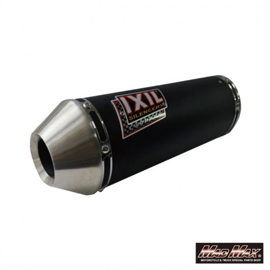 IXIL(イクシル) フルEXマフラー 390mm ブラックHTペイント XOWS ラウンド YBR 125