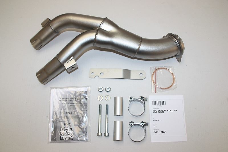 IXIL(イクシル) スリップオンマフラー 393mm ブラックHTペイント XOVS オーバル 130×100 mm XJ 600 N DIVERSION (RJ01)