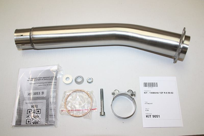 IXIL(イクシル) スリップオンマフラー 393mm マットポリッシュ SOVS オーバル 130×100 mm YZF600 R-6 '99-02