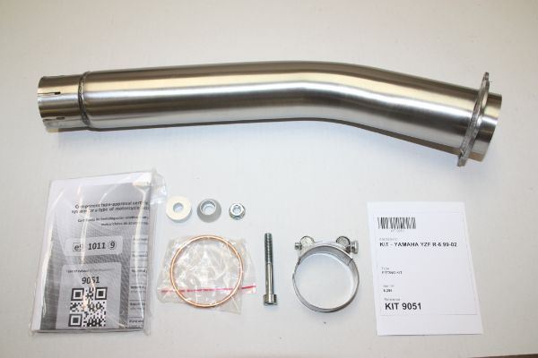 IXIL(イクシル) スリップオンマフラー 393mm チタン VTI オーバル 130×100mm YZF600 R-6 '99-'02