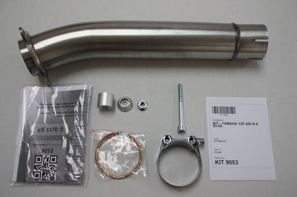 IXIL Slip-On Muffler 393mm Black HT Paint XOVS Oval 130x100 mm YZF600 R-6 '03-08
