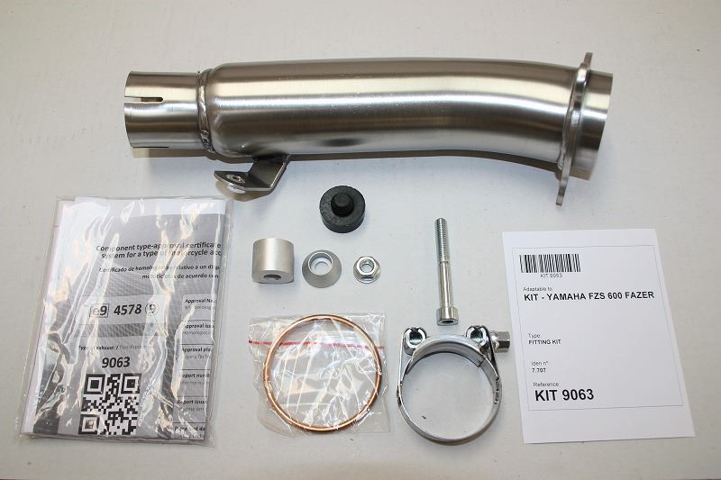 IXIL(イクシル) スリップオンマフラー 393mm ブラックHTペイント XOVS オーバル 130×100mm FZS600 FAZER '98-03