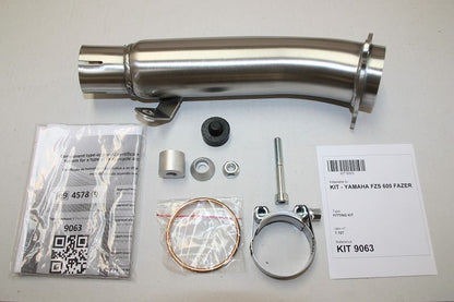 IXIL(イクシル) スリップオンマフラー 393mm ブラックHTペイント XOVS オーバル 130×100mm FZS600 FAZER '98-03