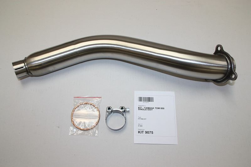 IXIL(イクシル) スリップオンマフラー 393mm マットポリッシュ SOVS オーバル 130×100mm TDM 850 (3VD.4TX) SINGLE EXIT