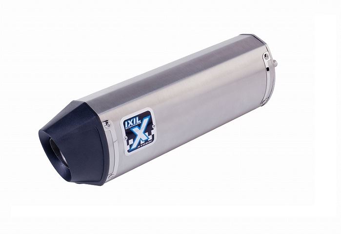 IXIL(イクシル) スリップオンマフラー 左右2本出し 493mm マットポリッシュ SOVE オーバル 125×100 mm TRX850 '97-00