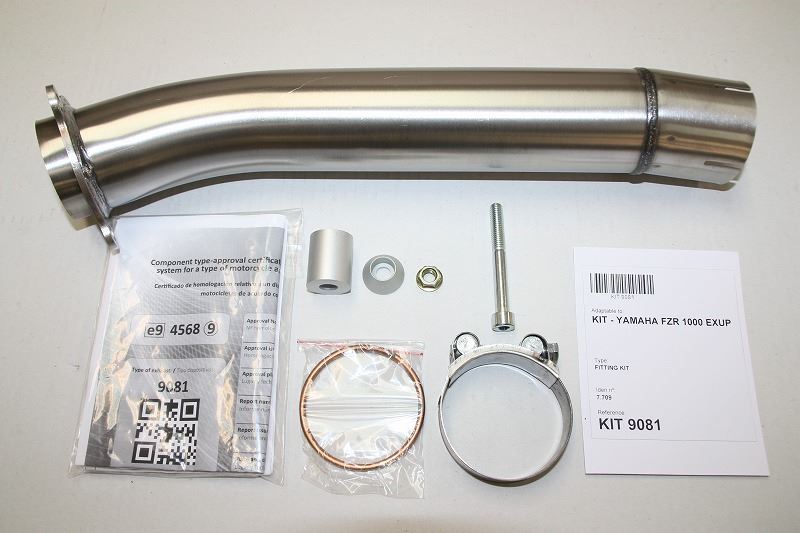 IXIL(イクシル) スリップオンマフラー 393mm ブラックHTペイント XOVS オーバル 130×100mm FZR 1000 EXUP