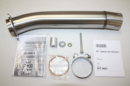 IXIL(イクシル) スリップオンマフラー 393mm ブラックHTペイント XOVS オーバル 130×100mm FZR 1000 EXUP