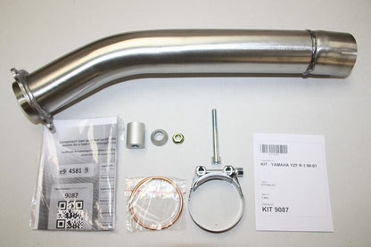 IXIL(イクシル) スリップオンマフラー 393mm マットポリッシュ SOVS オーバル 130×100 mm YZF1000 R-1 '98-01 (RN01.RN04)