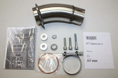 IXIL(イクシル) スリップオンマフラー 393mm チタン VTI オーバル 130×100 mm FZ-8 '10-'16