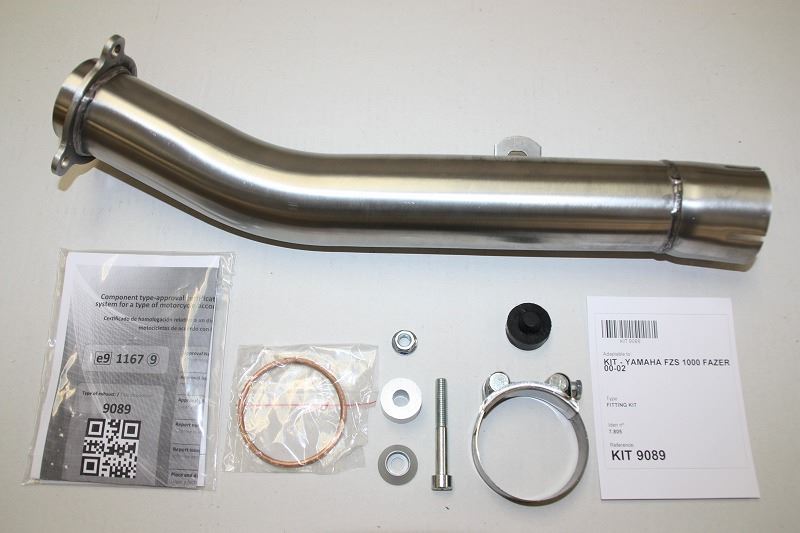 IXIL(イクシル) スリップオンマフラー 393mm ブラックHTペイント XOVS オーバル 130×100mm FZS1000 FAZER '00-05