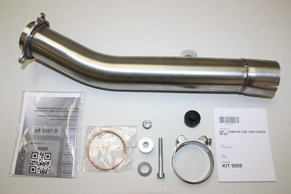 IXIL(イクシル) スリップオンマフラー 393mm ブラックHTペイント XOVS オーバル 130×100mm FZS1000 FAZER '00-05