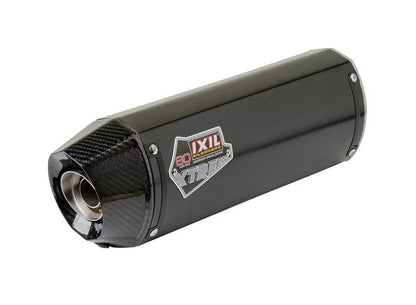 IXIL Slip-On Exhaust Dual Black HT Paint XOVC Oval 130x100 mm TDM 850 (3VD.4TX)