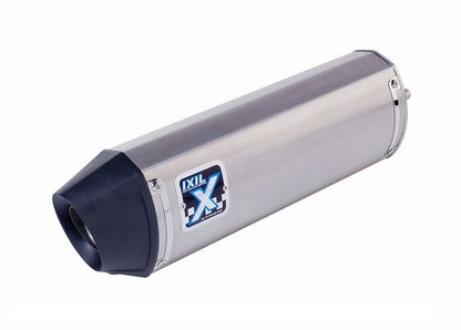 IXIL Slip-on Muffler, Dual Exhaust, 493mm, Matte Polish, SOVE Oval 125x100mm, BT1100 Bulldog