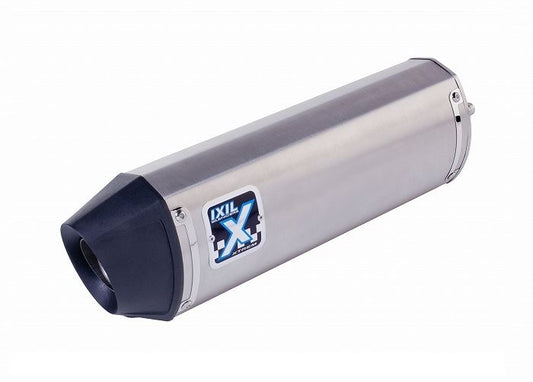 IXIL(イクシル) スリップオンマフラー 左右2本出し 493mm マットポリッシュ SOVE オーバル 125×100mm BT1100 ブルドッグ